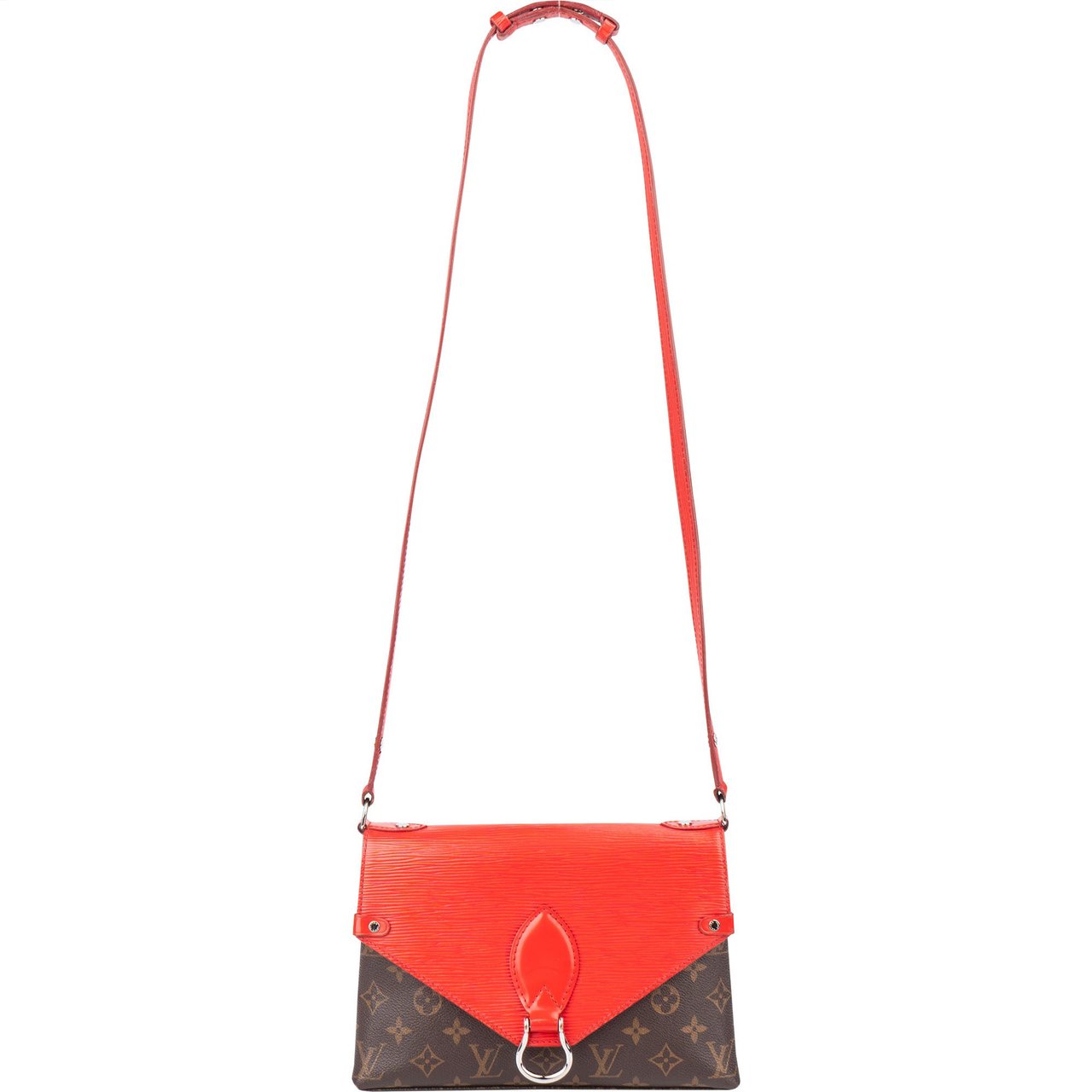 Louis Vuitton Louis Vuitton Canvas Epi Leather Saint Michel PM Crossbody Bag Bruin