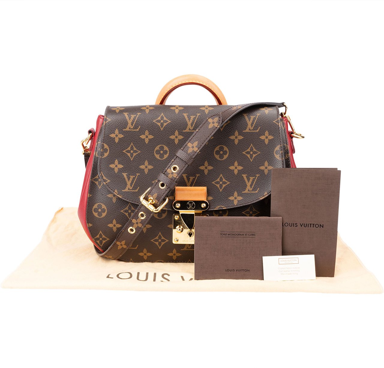 Louis Vuitton Louis Vuitton Canvas Monogram Eden MM Handbag Bruin