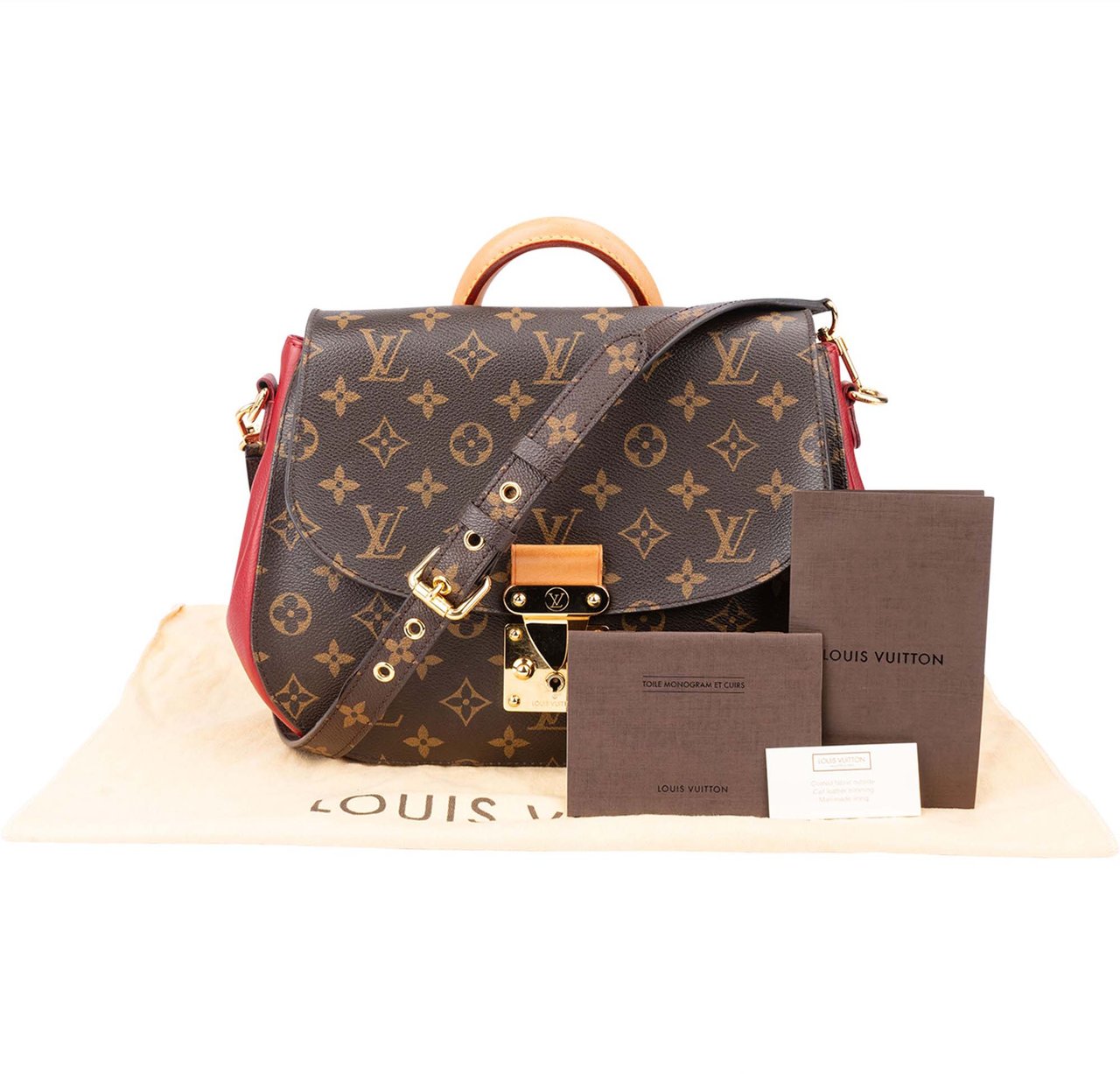 Louis Vuitton Canvas Monogram Eden MM Handbag Bruin