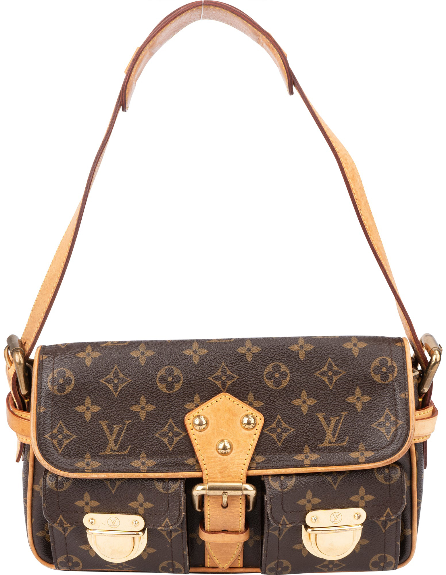 Louis Vuitton Louis Vuitton Canvas Monogram Hudson PM Shoulder Bag Bruin