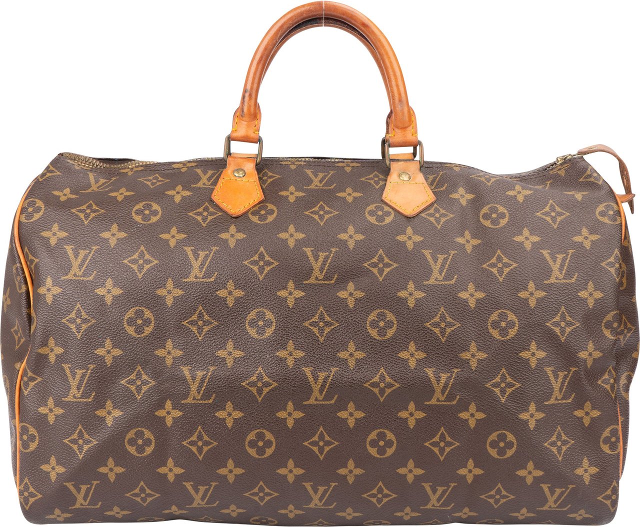 Louis Vuitton Louis Vuitton Canvas Monogram Speedy 40 Handbag Bruin