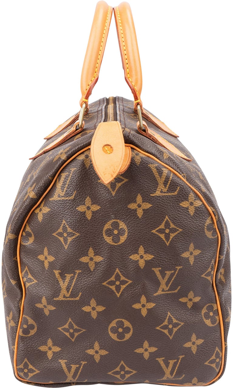 Louis Vuitton Louis Vuitton Canvas Monogram Speedy 30 Handbag Bruin