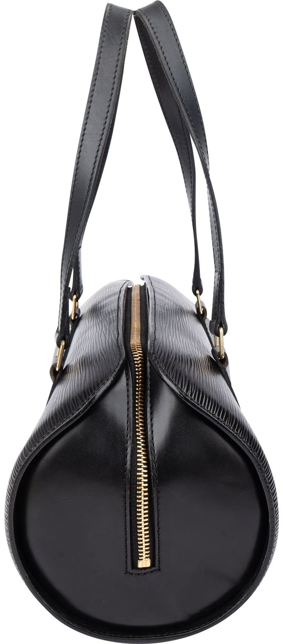 Louis Vuitton Louis Vuitton Noir Epi Leather Soufflot Handbag Zwart