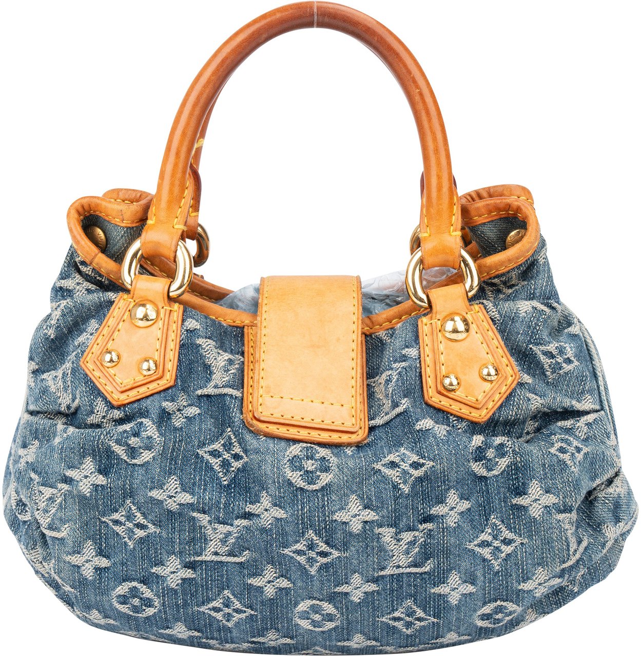 Louis Vuitton Louis Vuitton Denim Monogram Pleaty Handbag Blauw