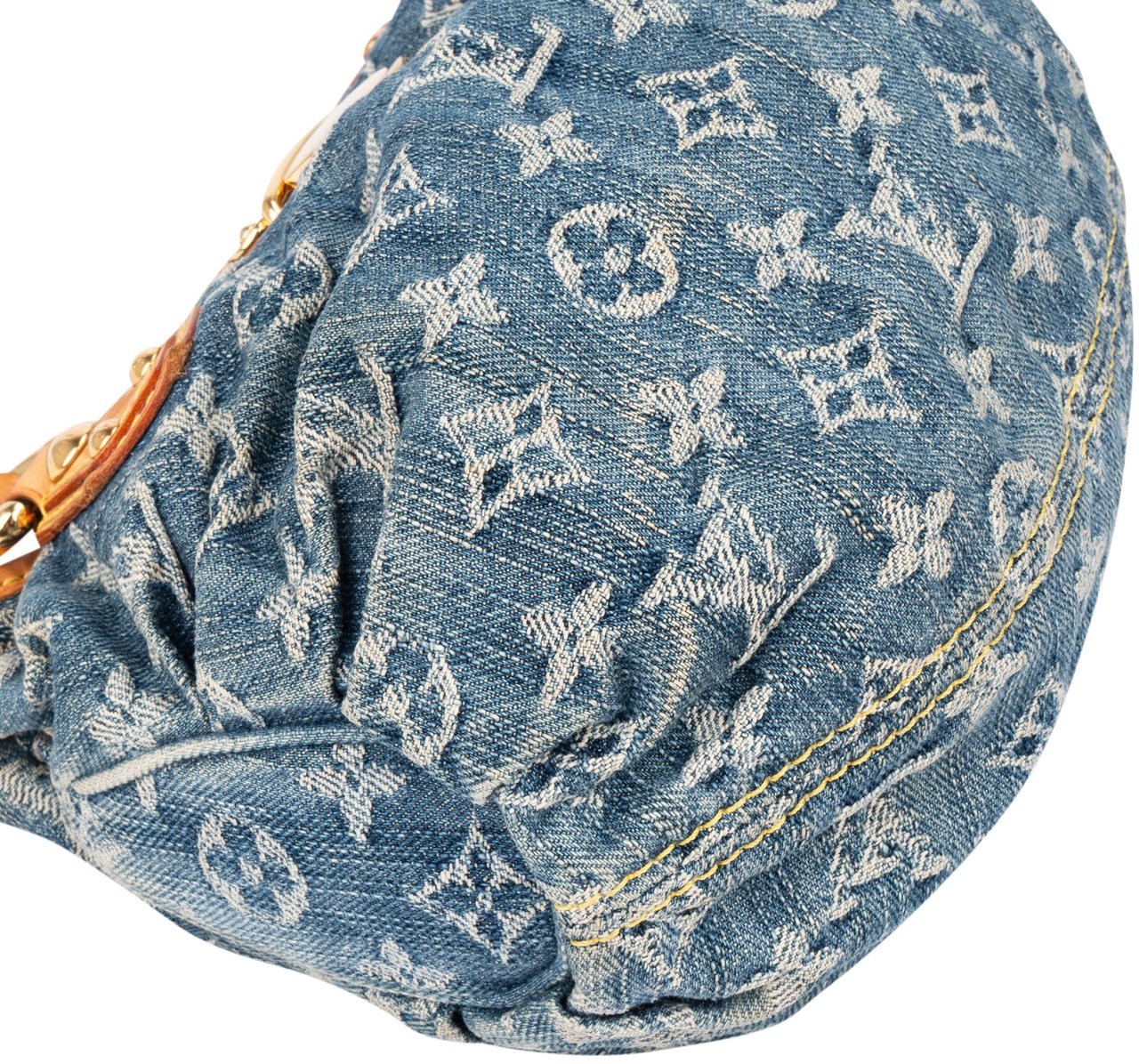 Louis Vuitton Louis Vuitton Denim Monogram Pleaty Handbag Blauw