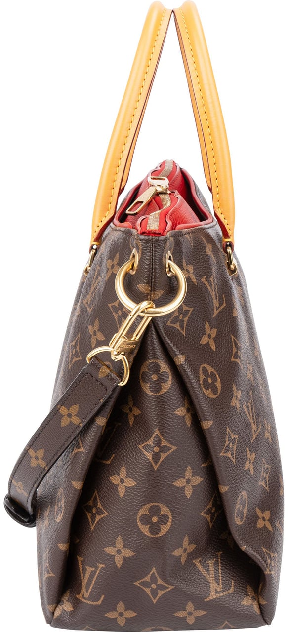 Louis Vuitton Louis Vuitton Canvas Monogram Pallas MM Handbag Bruin