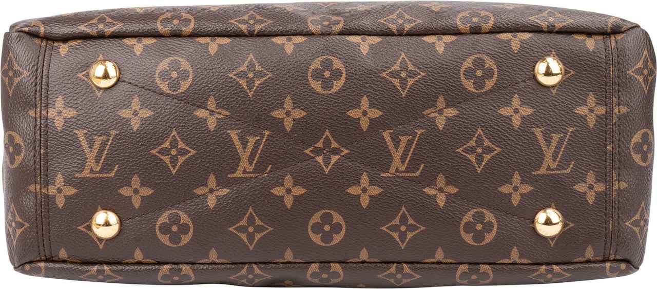 Louis Vuitton Louis Vuitton Canvas Monogram Pallas MM Handbag Bruin