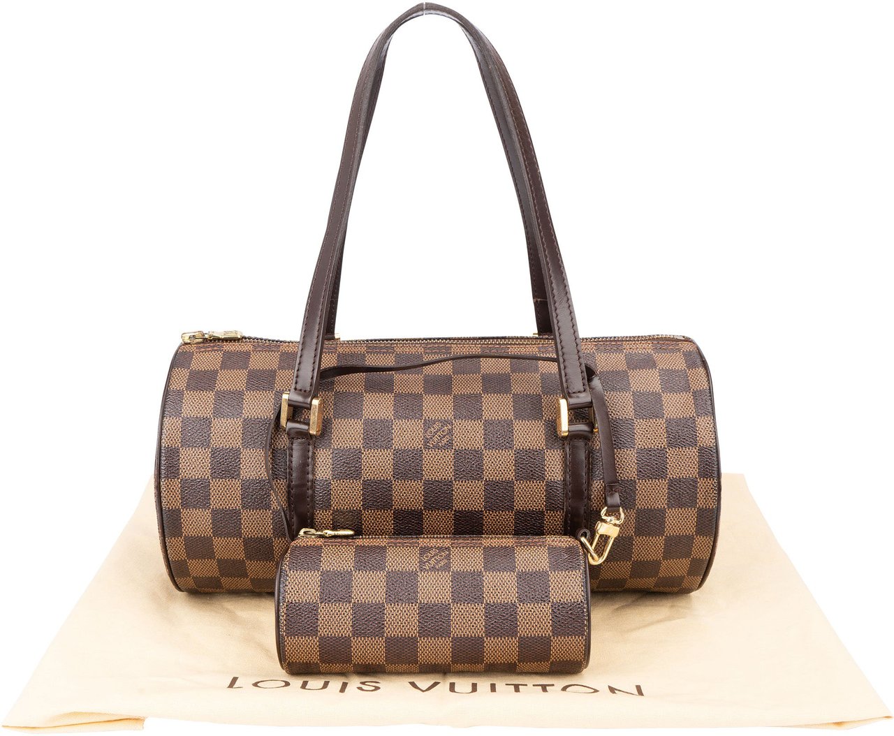 Louis Vuitton Louis Vuitton Damier Ebene Monogram Papillon Set Handbag Bruin