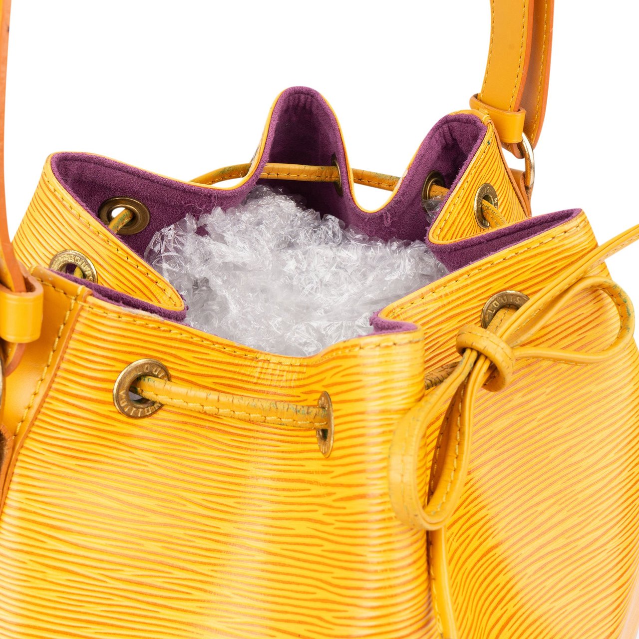 Louis Vuitton Louis Vuitton Jaune Epi Leather Sac Noe Petit Shoulder Bag Geel