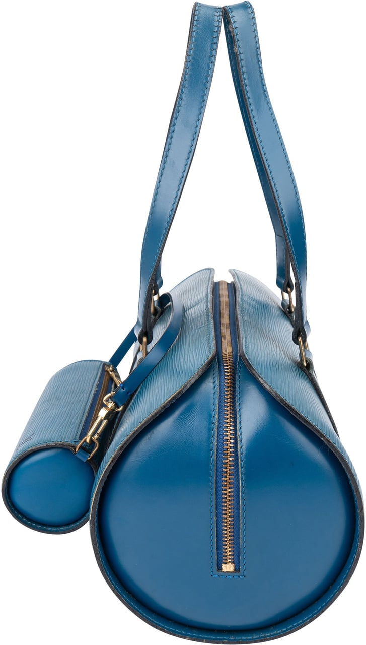 Louis Vuitton Louis Vuitton Bleu Epi Leather Soufflot Set Handbag Blauw