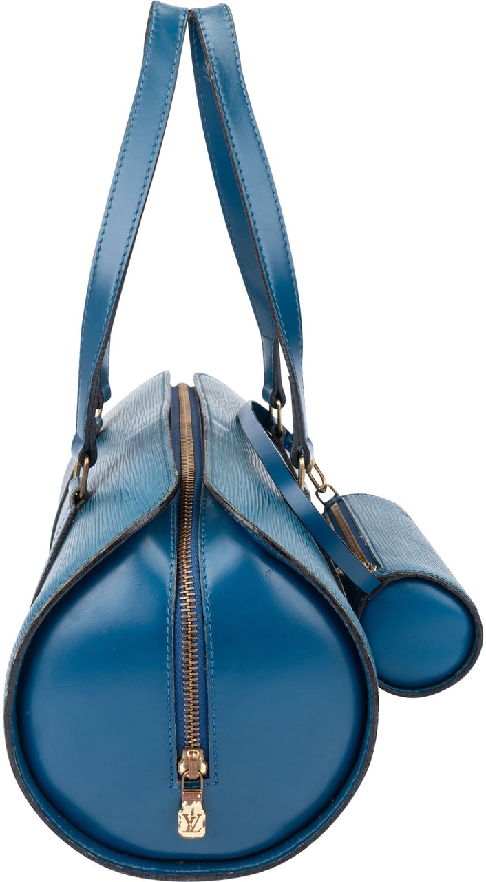 Louis Vuitton Louis Vuitton Bleu Epi Leather Soufflot Set Handbag Blauw