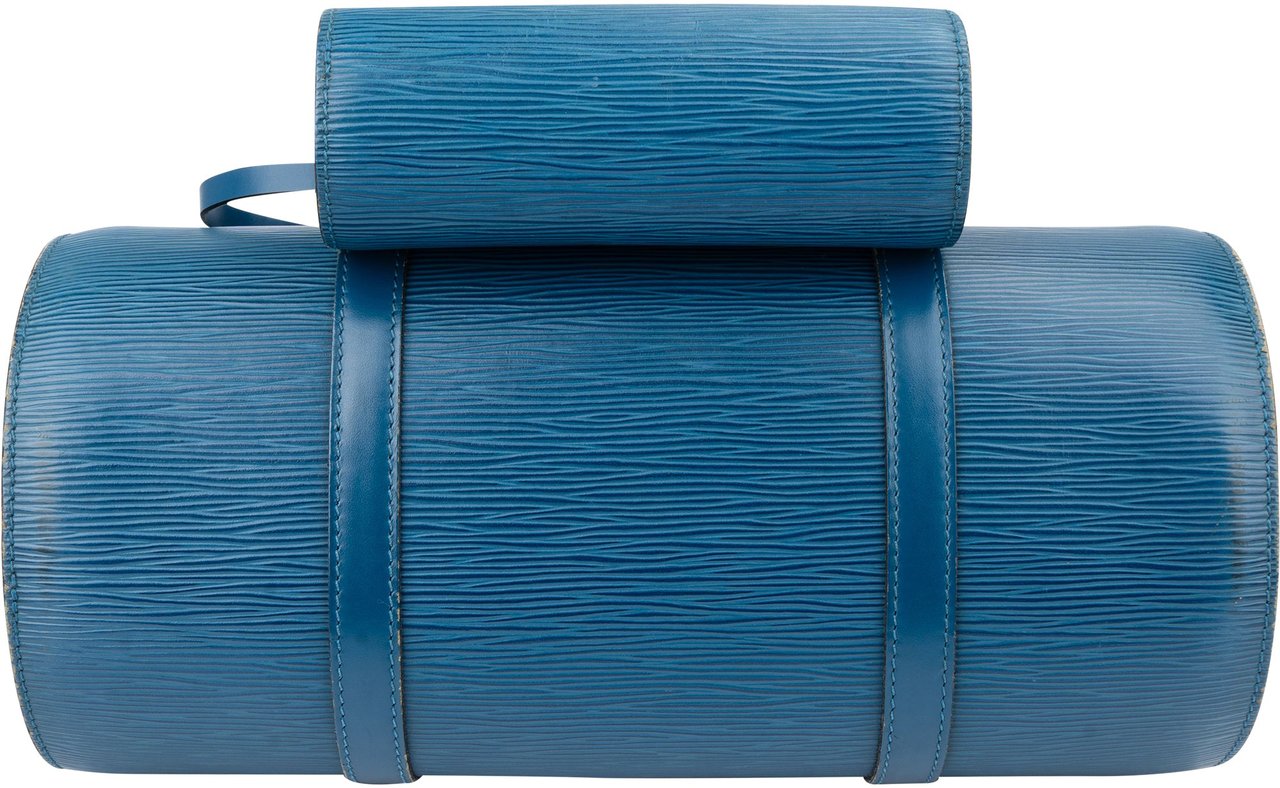 Louis Vuitton Louis Vuitton Bleu Epi Leather Soufflot Set Handbag Blauw
