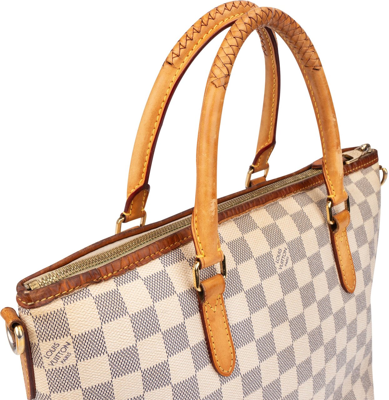 Louis Vuitton Louis Vuitton Damier Azur Monogram Riviera PM Handbag Wit