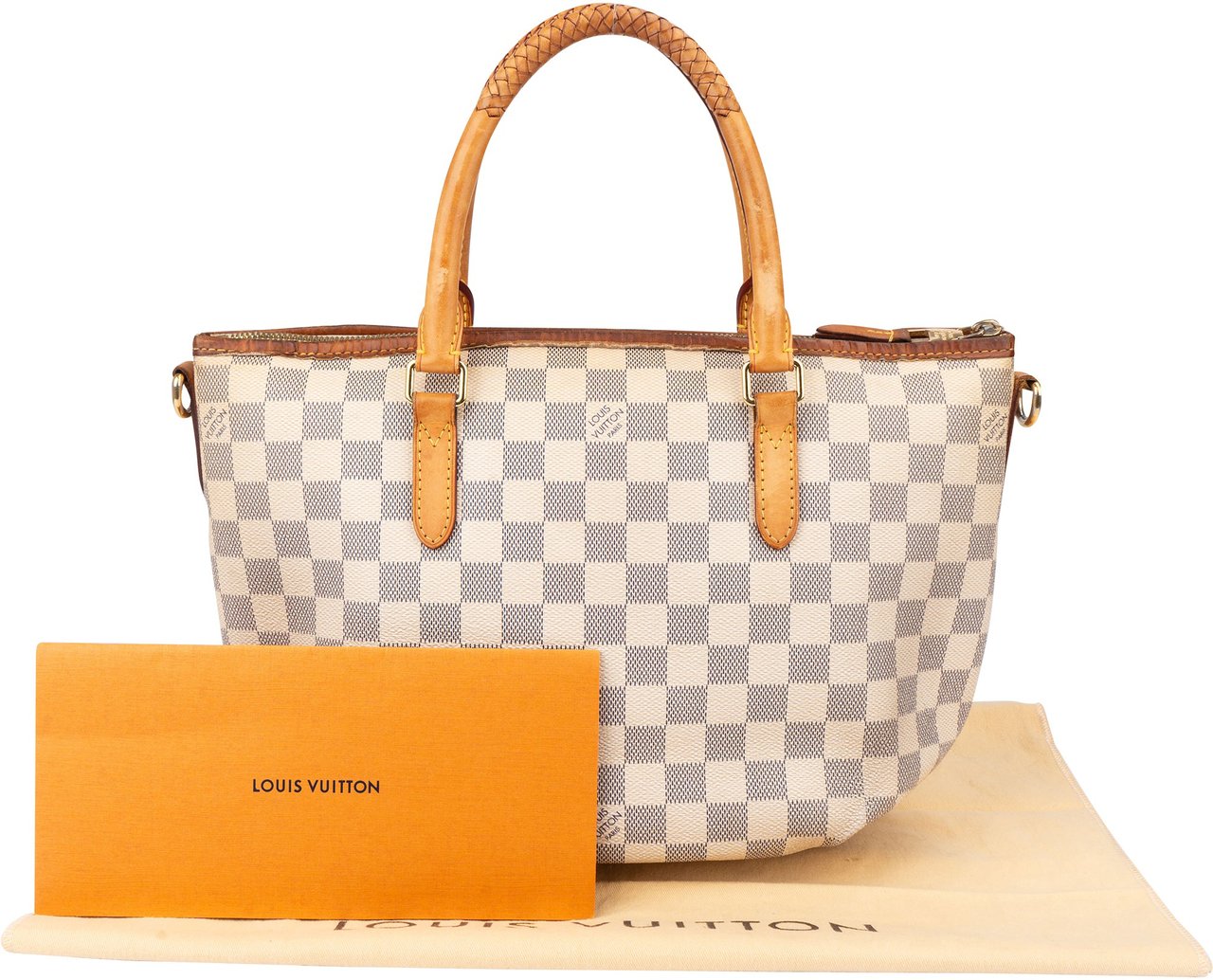 Louis Vuitton Damier Azur Monogram Riviera PM Handbag Wit