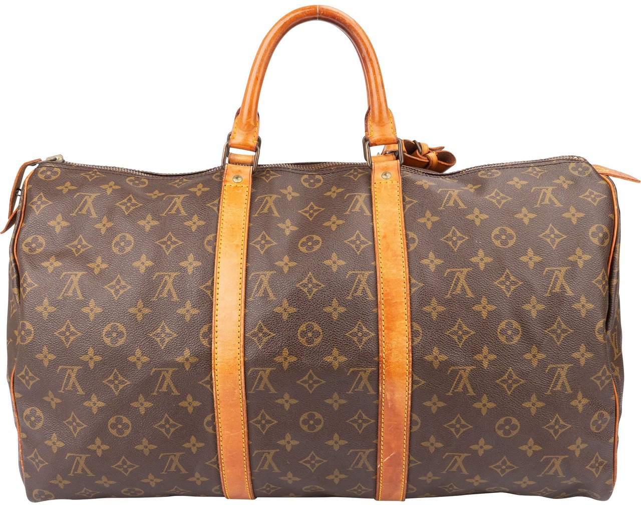 Louis Vuitton Louis Vuitton Canvas Monogram Keepall 50 Bruin