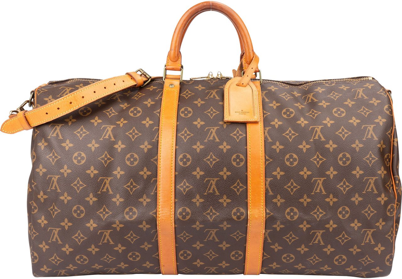 Louis Vuitton Louis Vuitton Canvas Monogram Keepall 55 Bandouliere Bruin