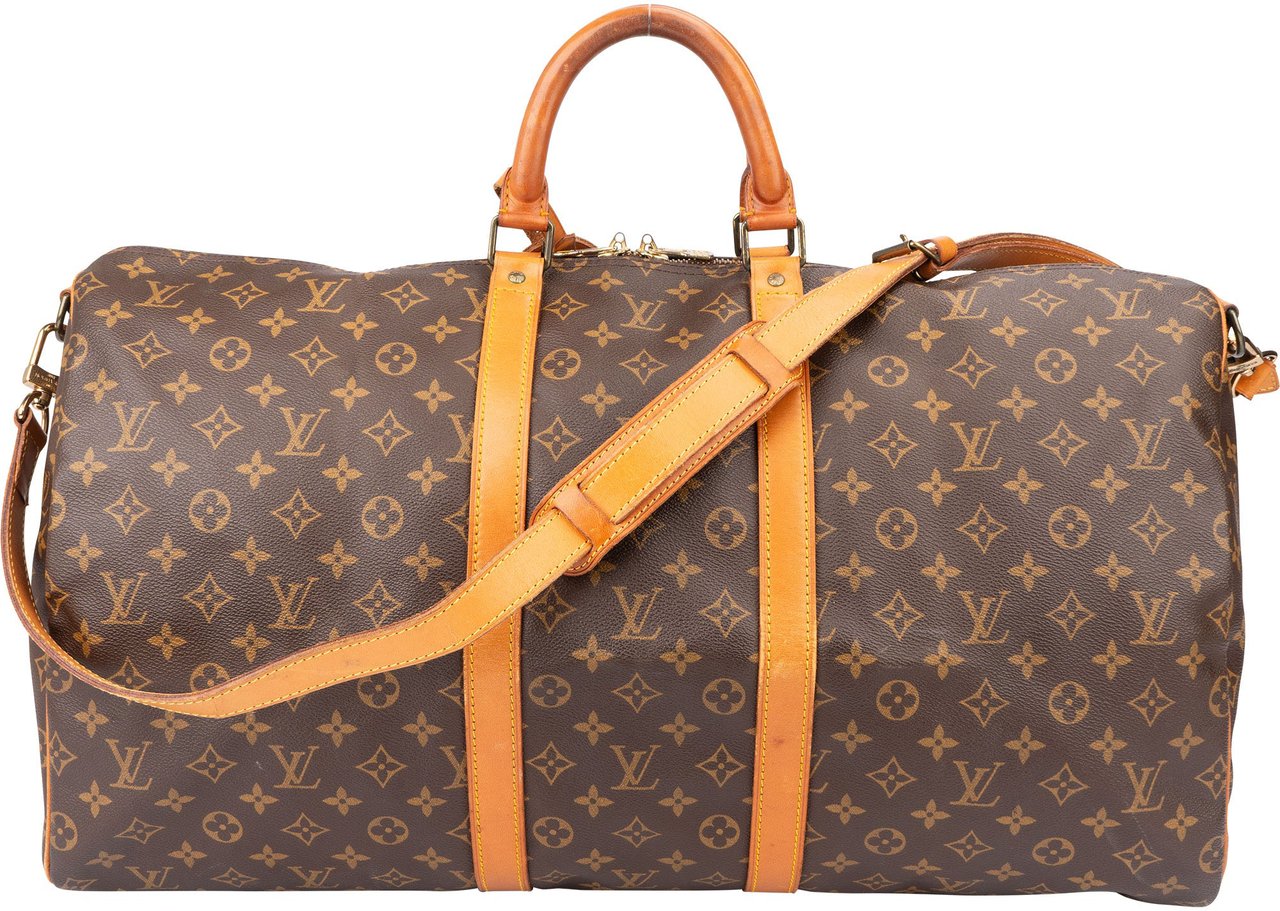 Louis Vuitton Louis Vuitton Canvas Monogram Keepall 55 Bandouliere Bruin