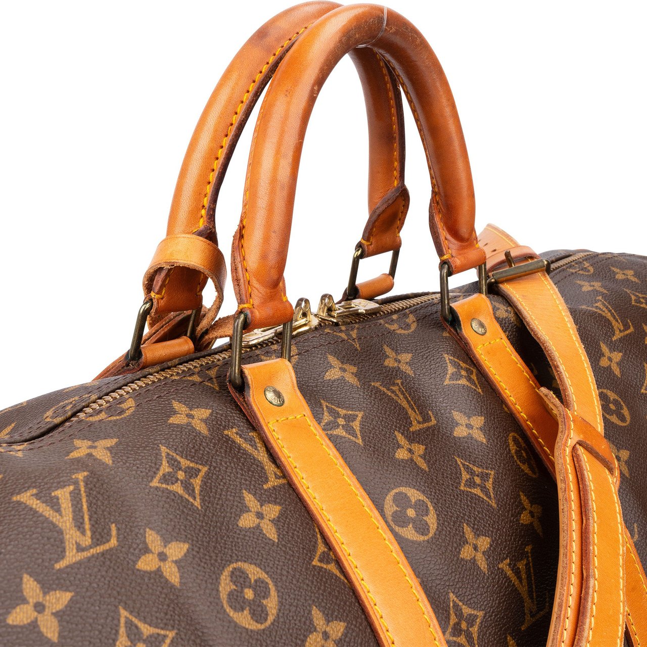 Louis Vuitton Louis Vuitton Canvas Monogram Keepall 55 Bandouliere Bruin