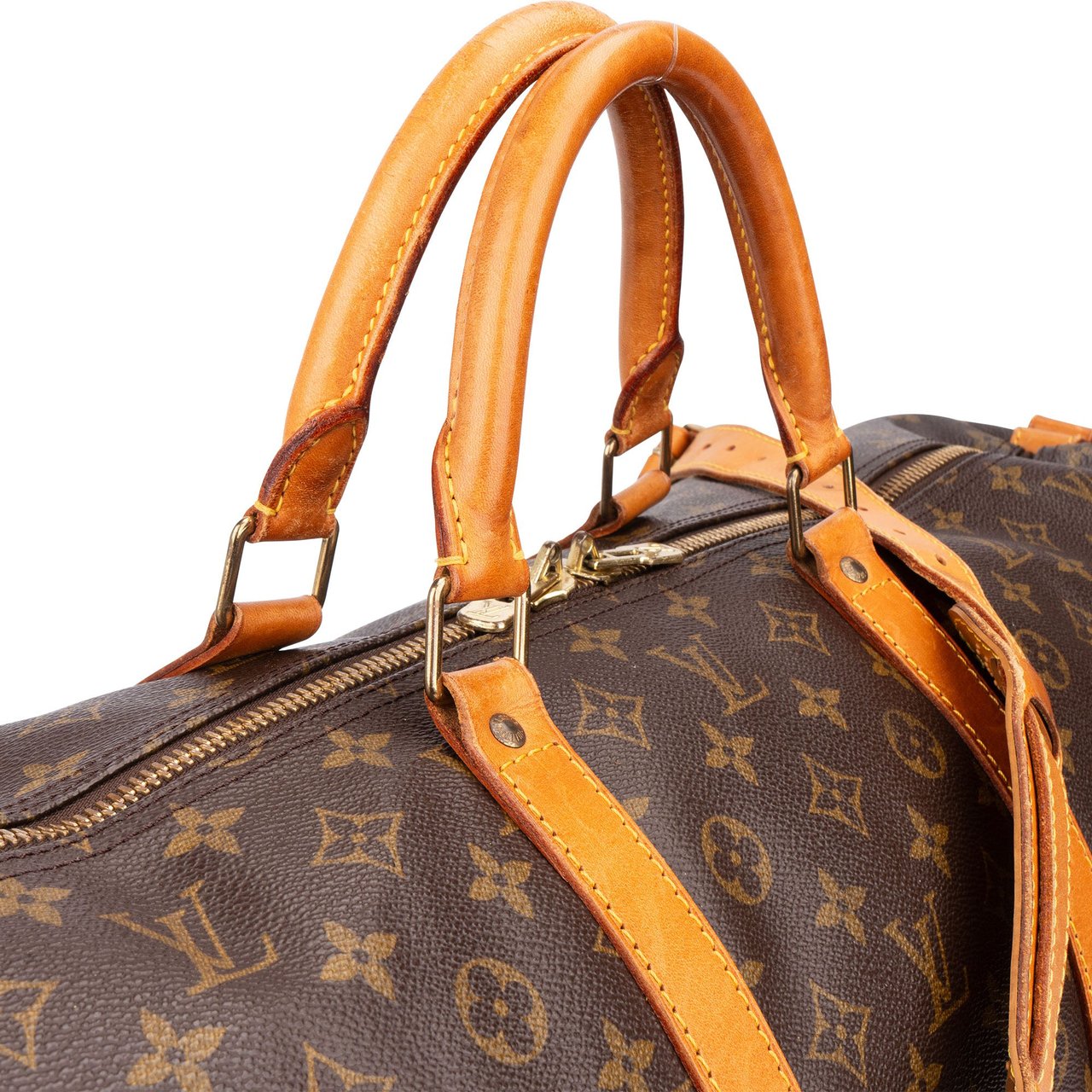 Louis Vuitton Louis Vuitton Canvas Monogram Keepall 60 Bandouliere Bruin