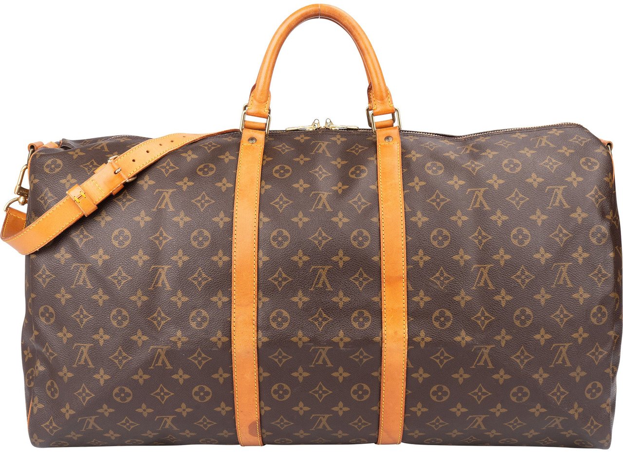 Louis Vuitton Louis Vuitton Canvas Monogram Keepall 60 Bandouliere Bruin
