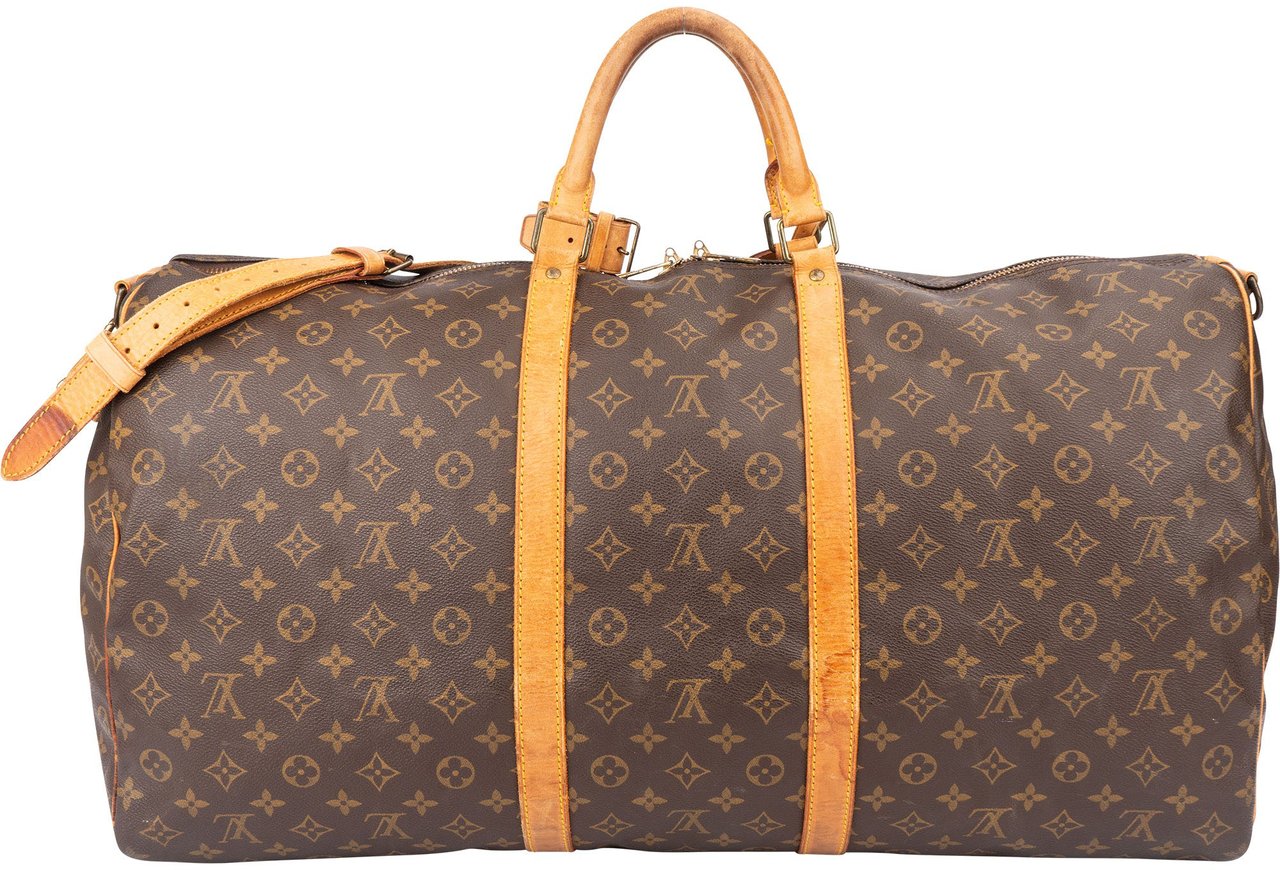 Louis Vuitton Louis Vuitton Canvas Monogram Keepall 60 Bandouliere Bruin
