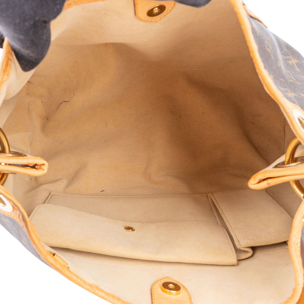 Louis Vuitton Louis Vuitton Canvas Monogram Galliera PM Handbag Bruin