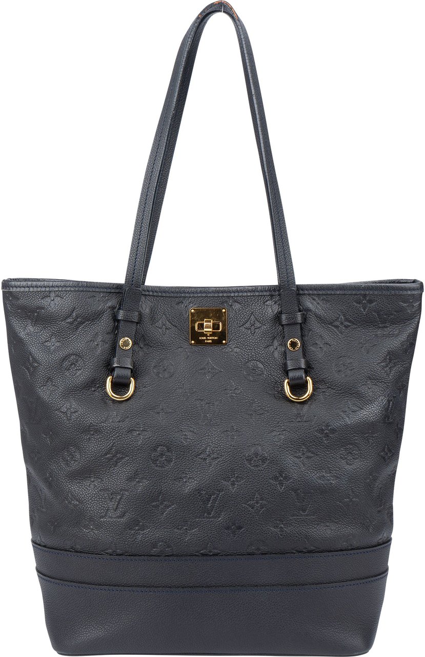 Louis Vuitton Louis Vuitton Leather Empreinte Monogram Citadine PM Shoulder Bag Blauw