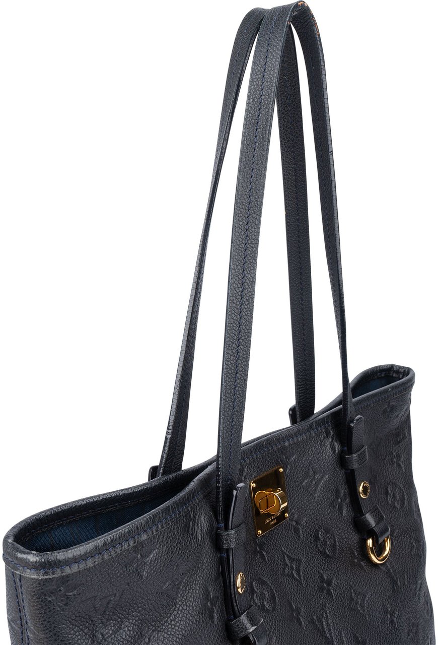 Louis Vuitton Louis Vuitton Leather Empreinte Monogram Citadine PM Shoulder Bag Blauw