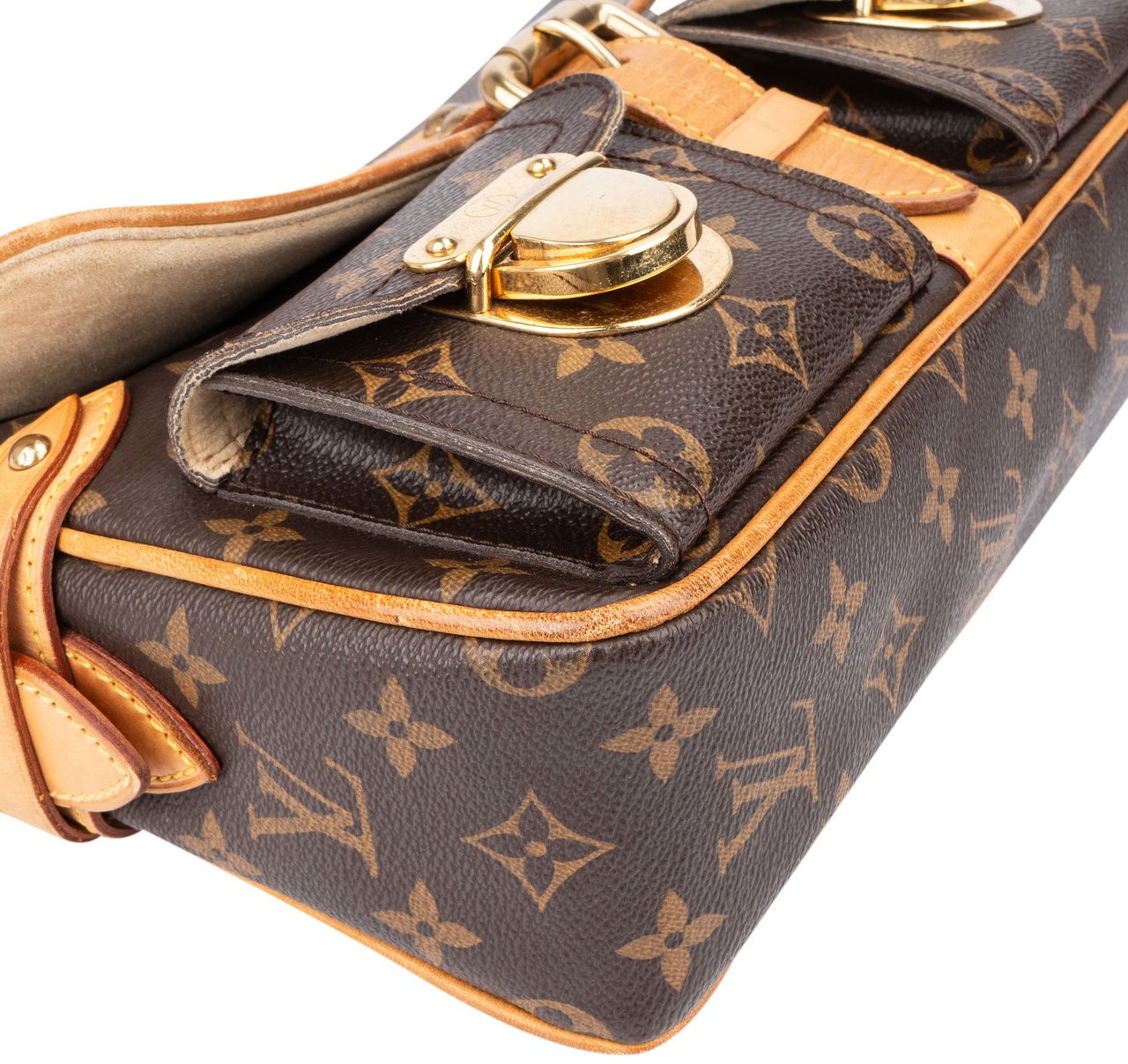 Louis Vuitton Louis Vuitton Canvas Monogram Hudson PM Shoulder Bag Bruin