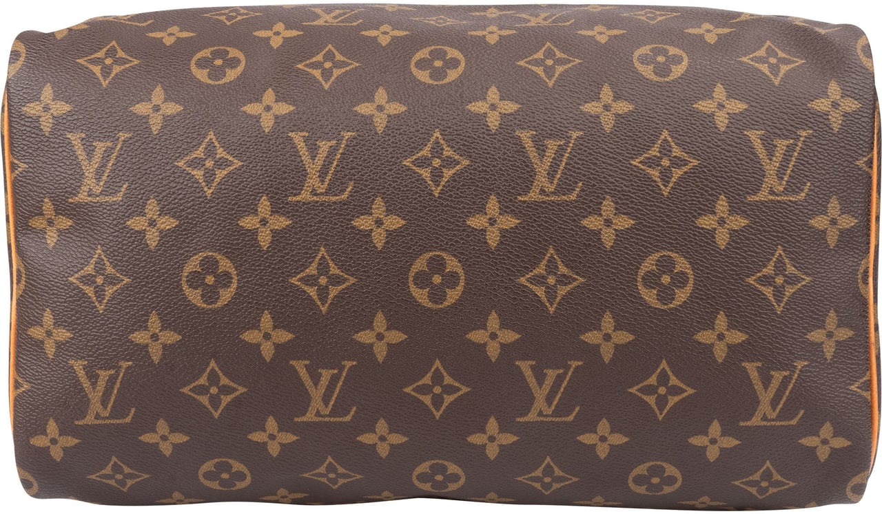Louis Vuitton Louis Vuitton Canvas Monogram Speedy 30 Handbag Bruin