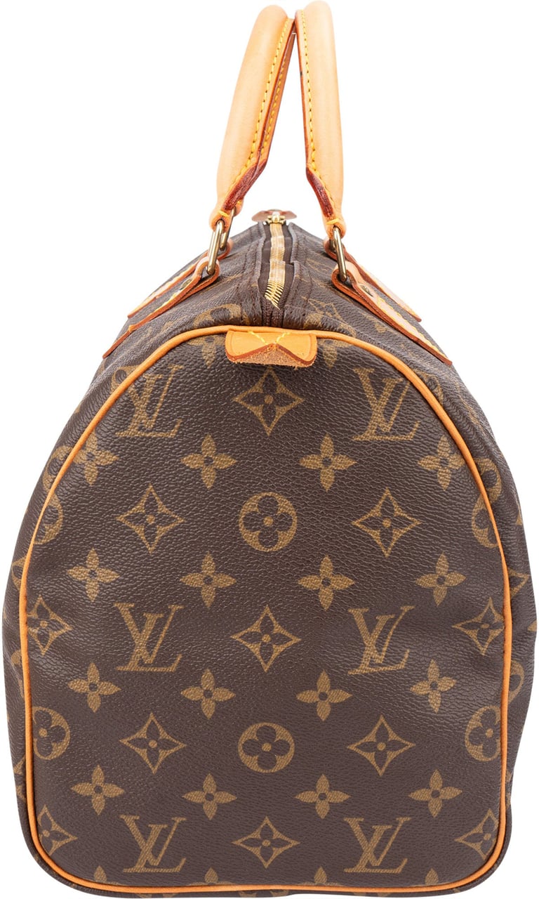 Louis Vuitton Louis Vuitton Canvas Monogram Speedy 30 Handbag Bruin