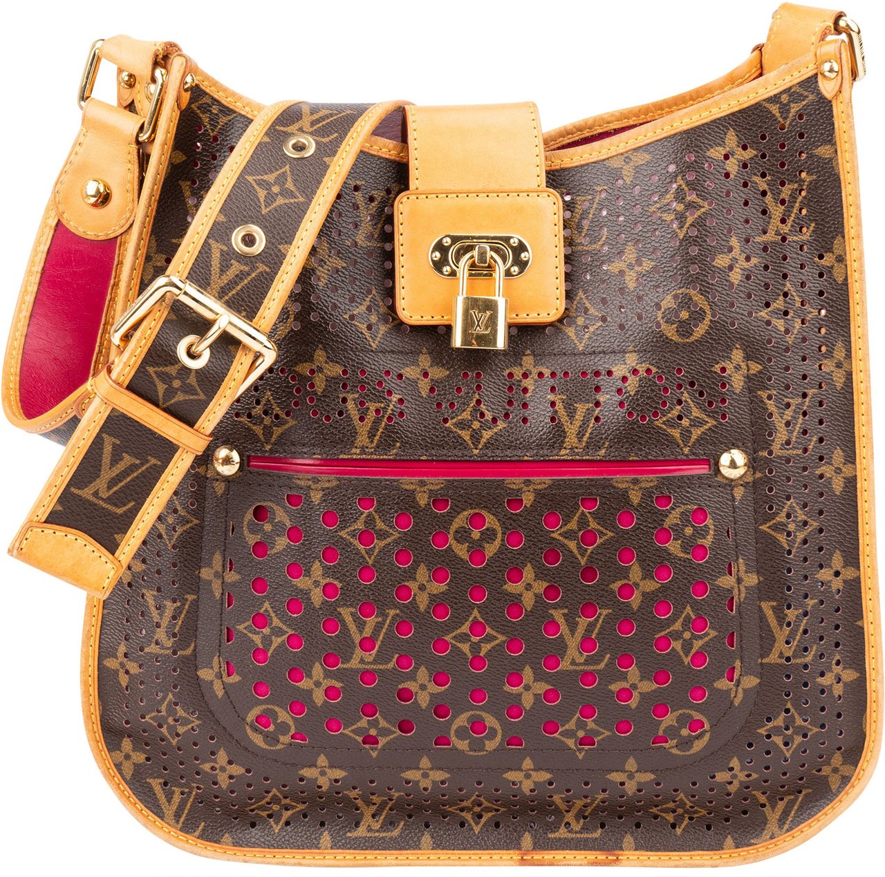 Louis Vuitton Louis Vuitton Limited Perforated Monogram Musette Crossbody Bag Bruin