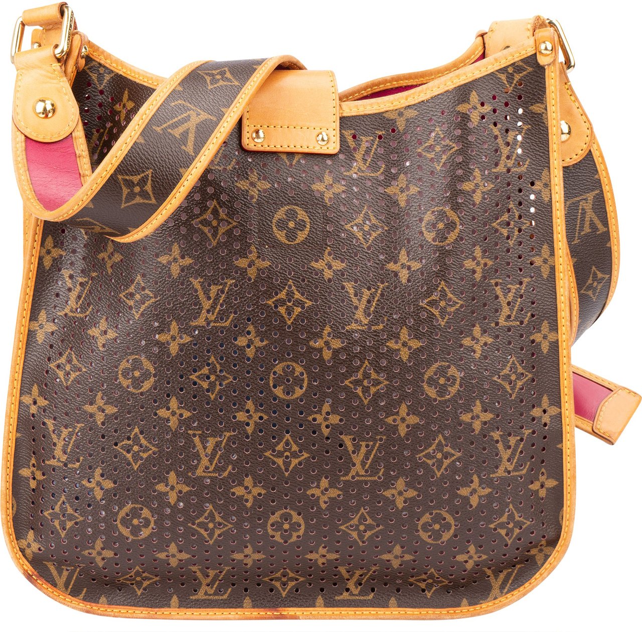 Louis Vuitton Limited Perforated Monogram Musette Crossbody Bag Bruin