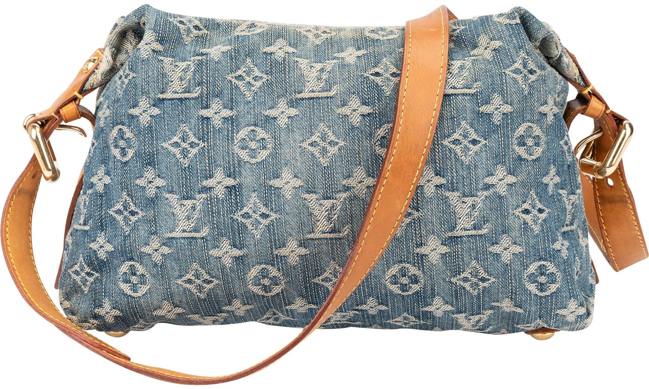 Louis Vuitton Louis Vuitton Denim Monogram Baggy PM Crossbody Bag Bruin
