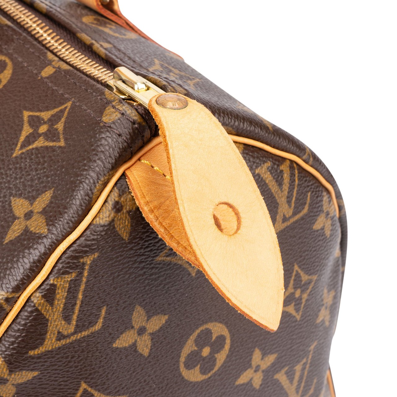 Louis Vuitton Louis Vuitton Canvas Monogram Speedy 30 Handbag Bruin