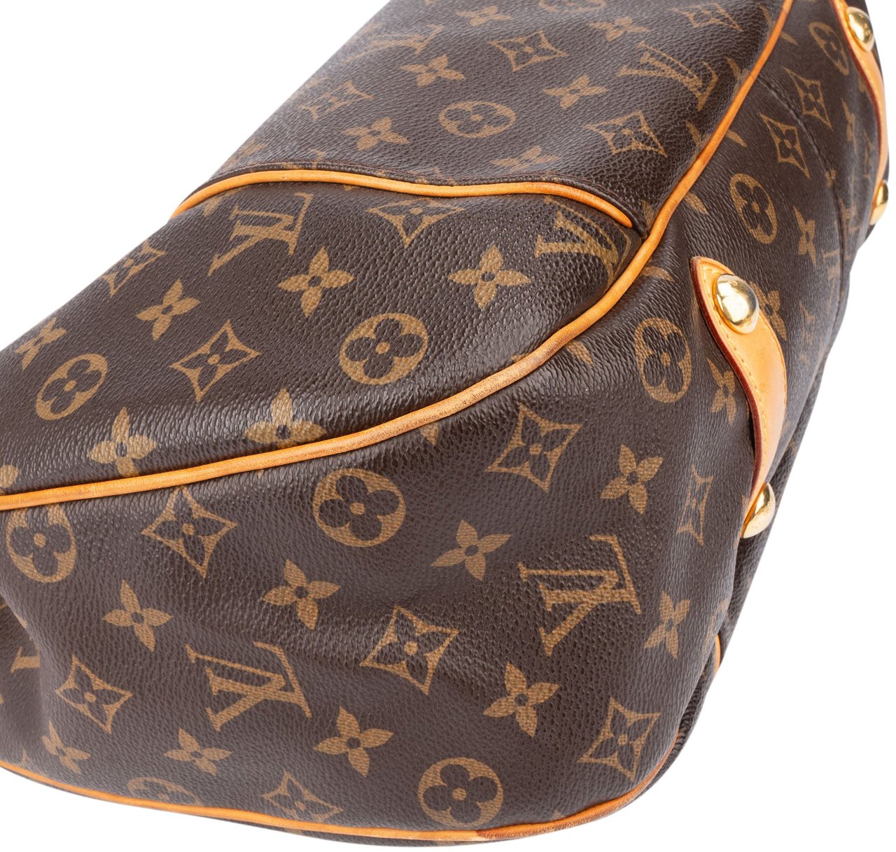 Louis Vuitton Louis Vuitton Canvas Monogram Galliera PM Handbag Bruin