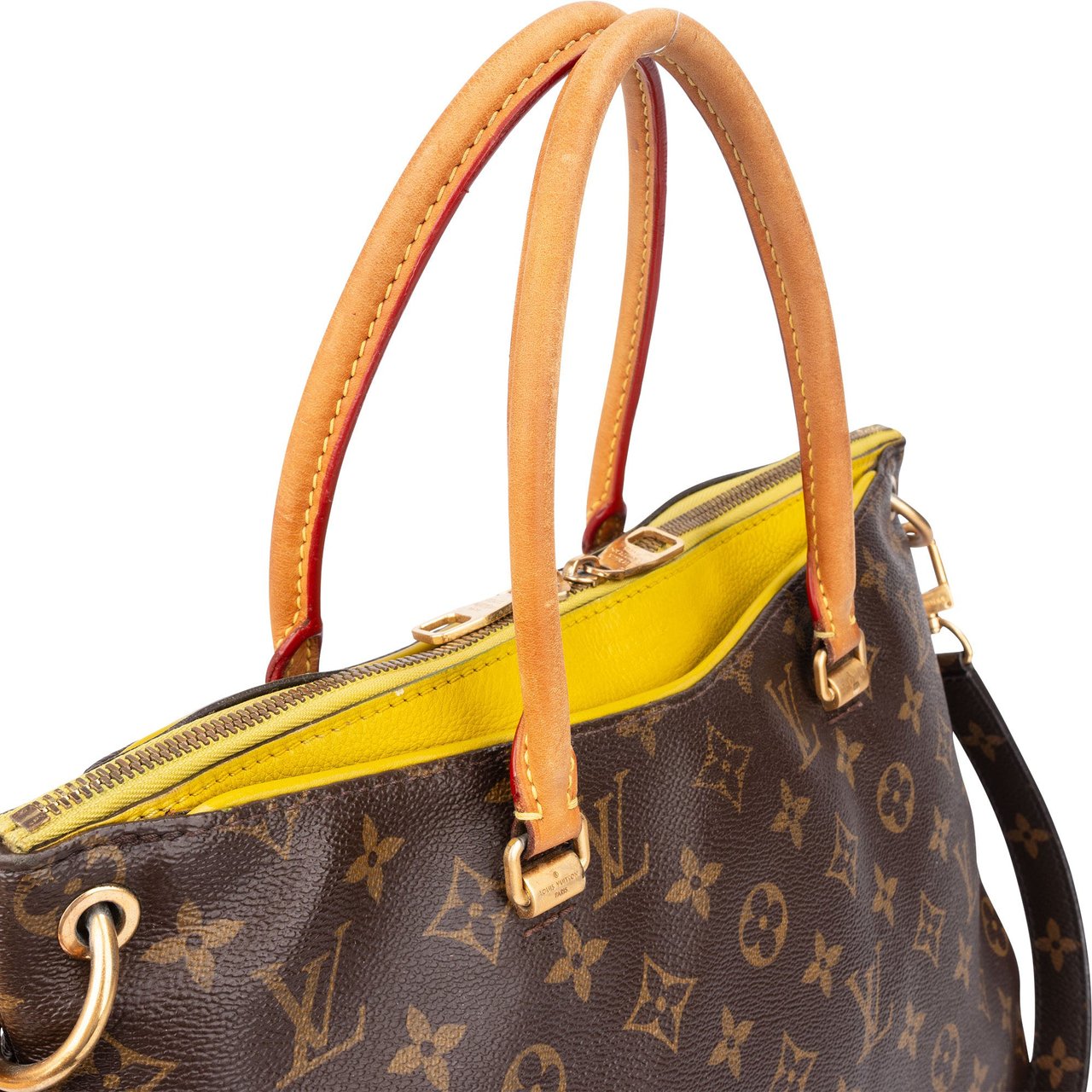Louis Vuitton Louis Vuitton Canvas Monogram Pallas MM Handbag Bruin