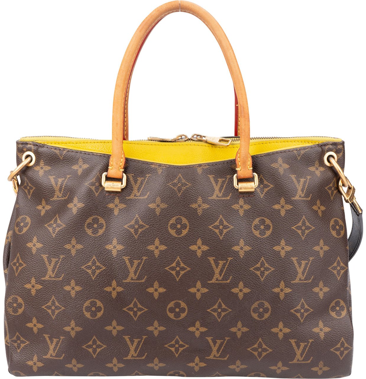 Louis Vuitton Louis Vuitton Canvas Monogram Pallas MM Handbag Bruin