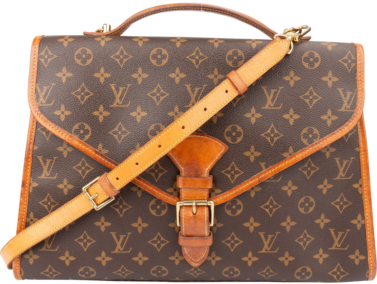 Louis Vuitton Canvas Monogram Bel Air Handbag Bruin