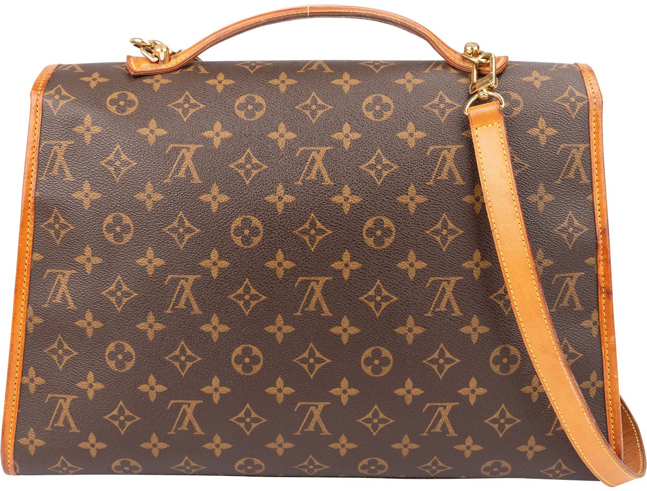 Louis Vuitton Louis Vuitton Canvas Monogram Beverly Handbag Bruin