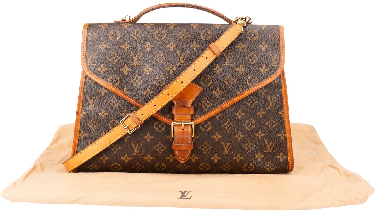 Louis Vuitton Canvas Monogram Bel Air Handbag Bruin