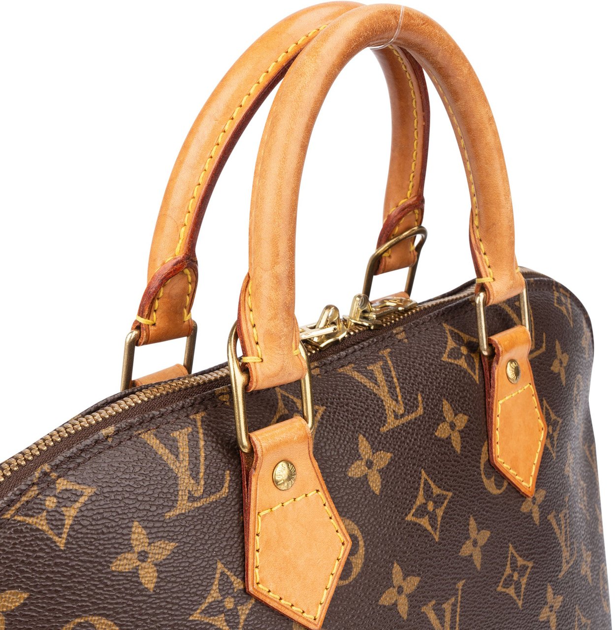 Louis Vuitton Louis Vuitton Canvas Monogram Alma PM Handbag Bruin