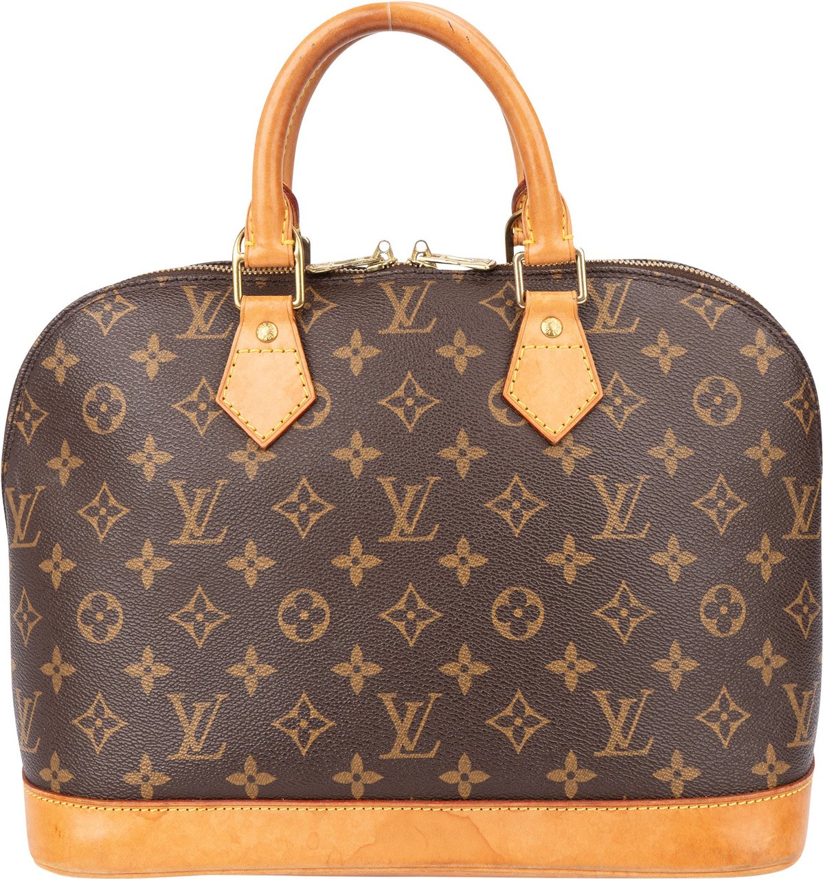 Louis Vuitton Louis Vuitton Canvas Monogram Alma PM Handbag Bruin