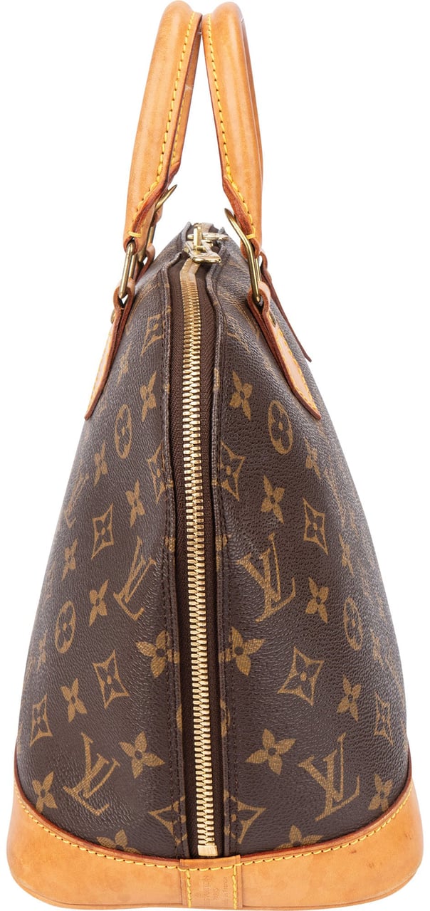 Louis Vuitton Louis Vuitton Canvas Monogram Alma PM Handbag Bruin