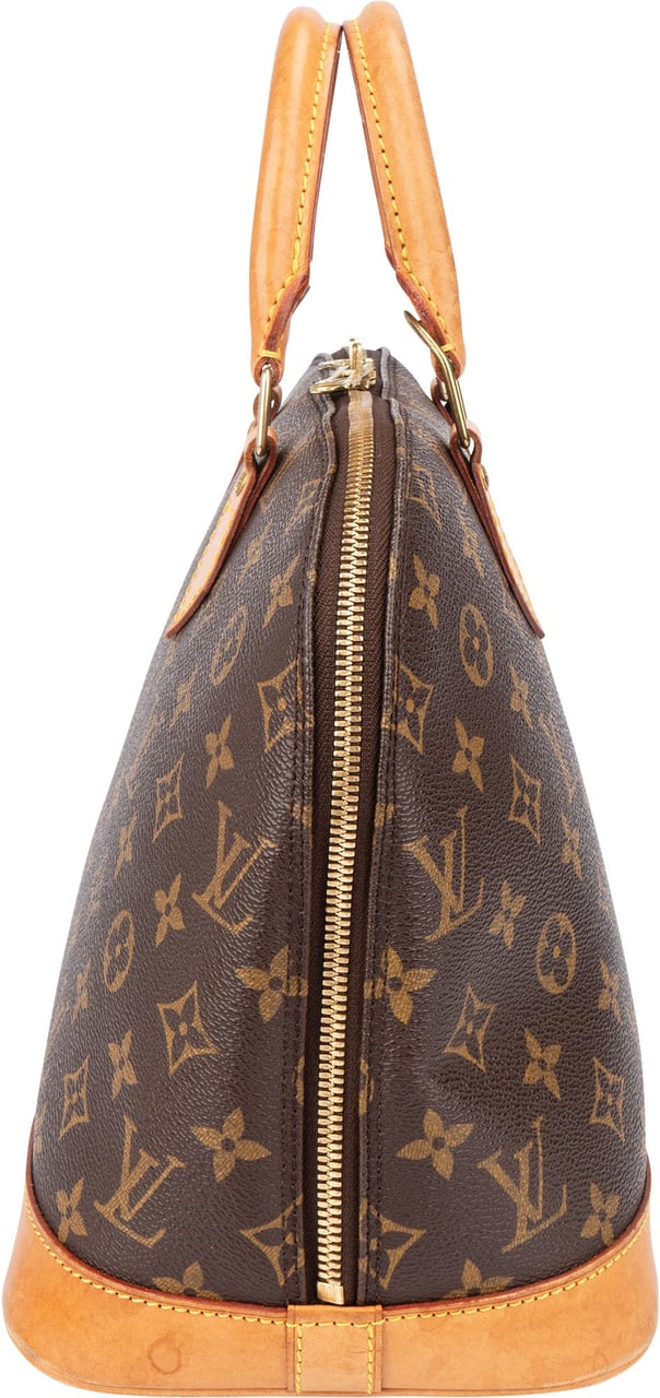 Louis Vuitton Louis Vuitton Canvas Monogram Alma PM Handbag Bruin