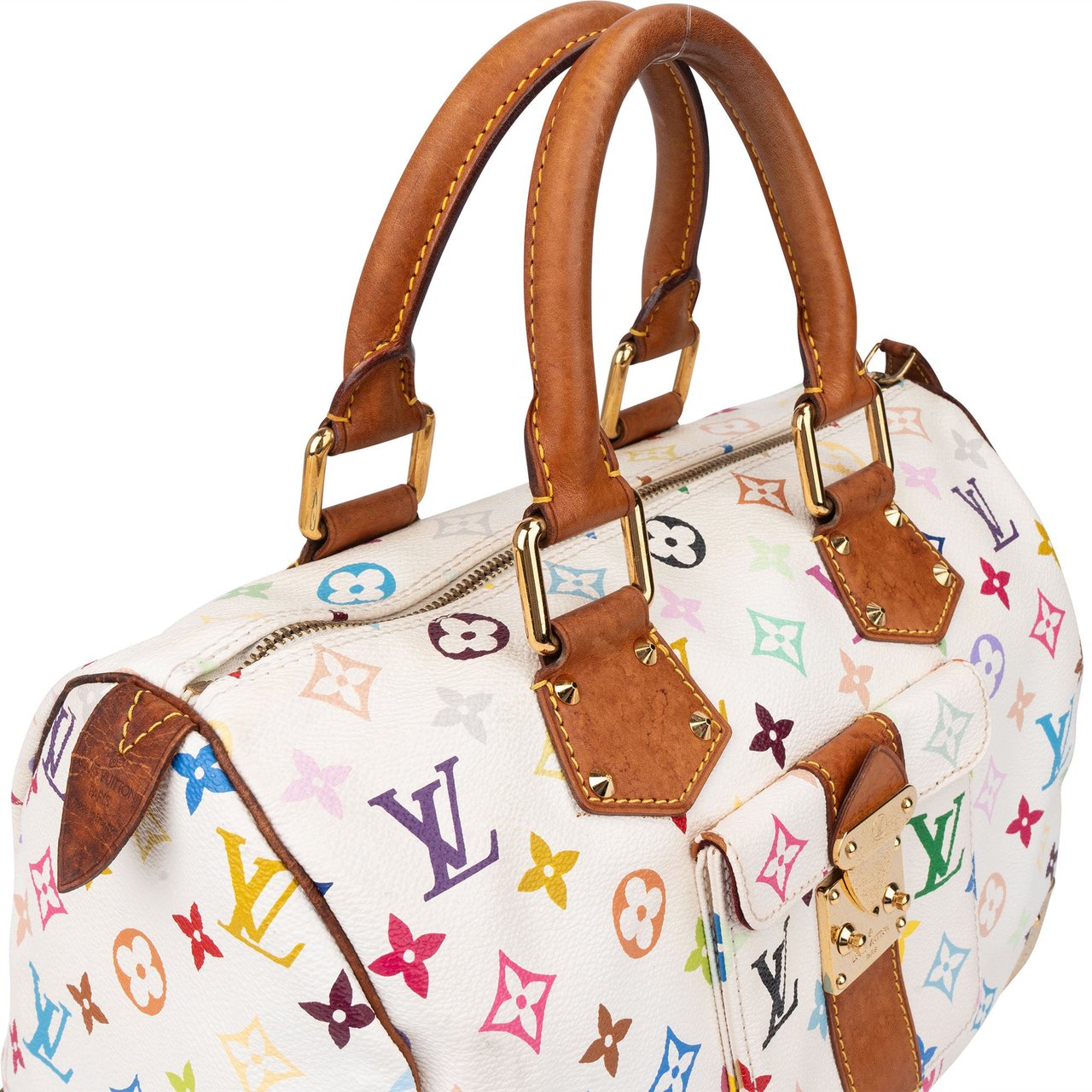 Louis Vuitton Louis Vuitton Murakami Multicolor Speedy 30 Handbag Wit