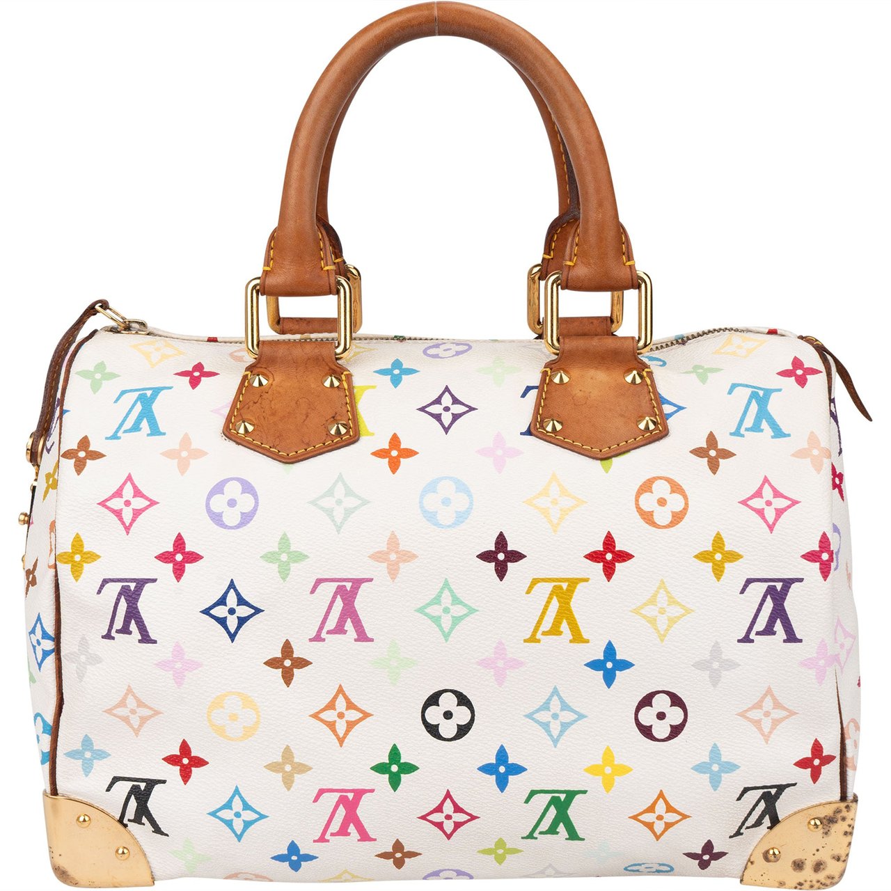 Louis Vuitton Louis Vuitton Murakami Multicolor Speedy 30 Handbag Wit