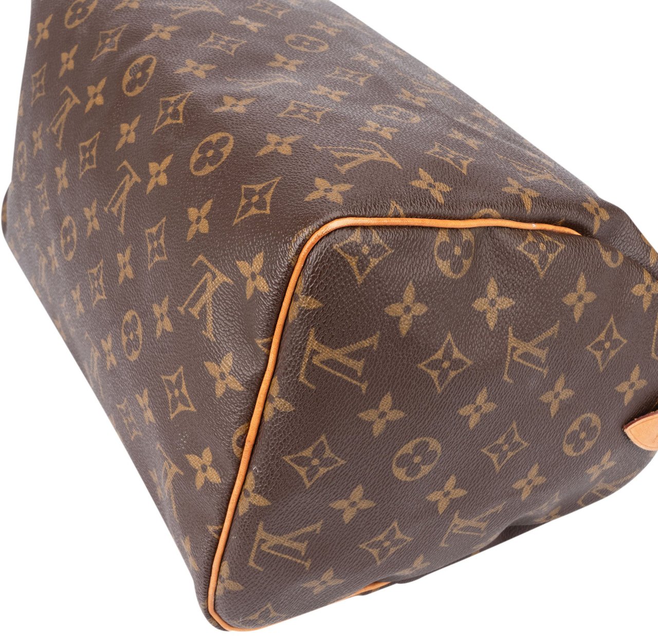 Louis Vuitton Louis Vuitton Canvas Monogram Speedy 30 Handbag Bruin