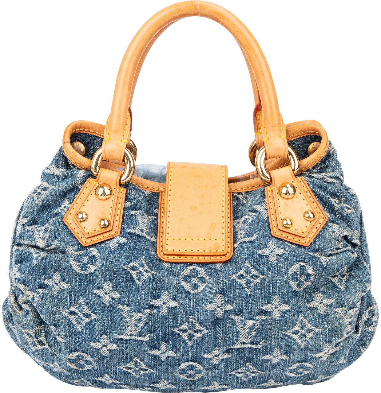 Louis Vuitton Louis Vuitton Denim Monogram Pleaty Handbag Blauw