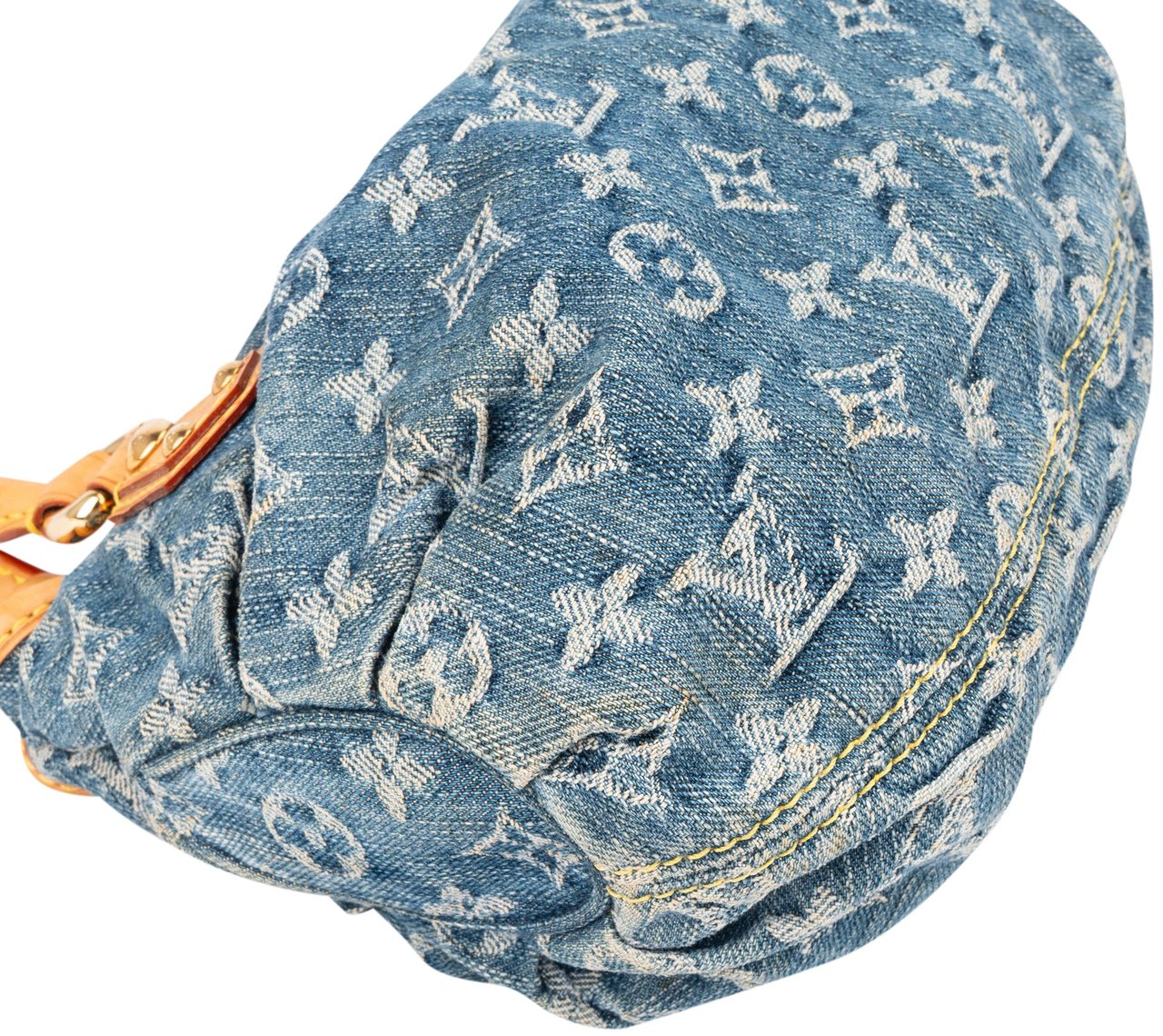 Louis Vuitton Louis Vuitton Denim Monogram Pleaty Handbag Blauw